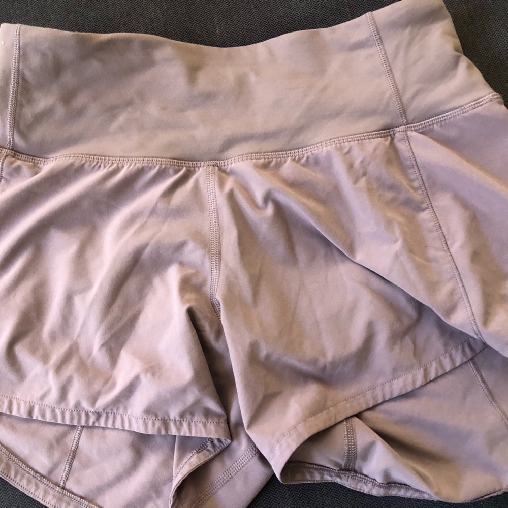 Lululemon Speed Up, size 0, high rise, 4” inseam, violet verbeana